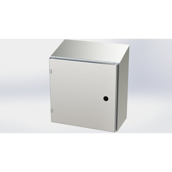 1/4 Turn Latch Electrical Enclosures, 16 in H, 8 in D, 16 in W, NEMA 3R, 4, 4X, 12, 13